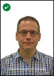 Acceptable passport photo example 2