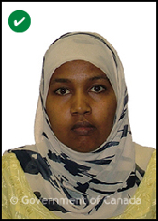 Acceptable passport photo example 3