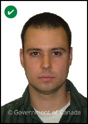 Acceptable passport photo example 4