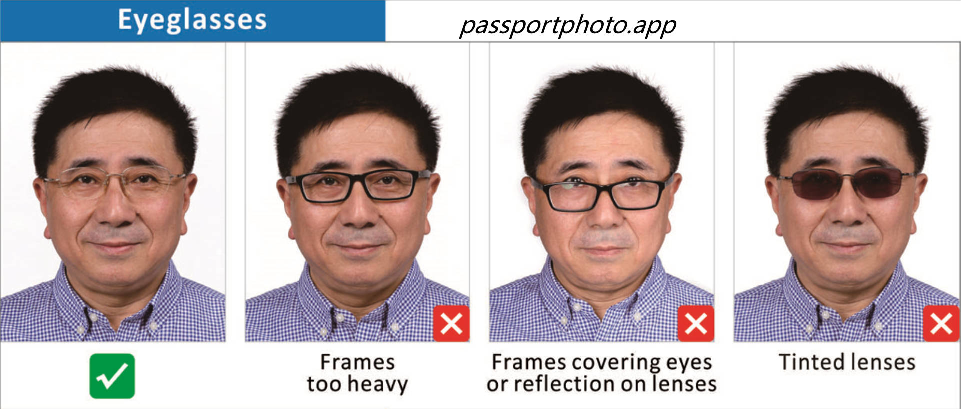 China eyeglasses examples
